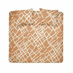 Damai Dekbedovertrek Kline - Katoen - 200x200/220 Cm - Caramel