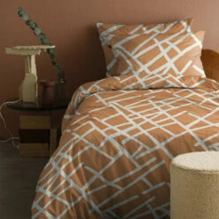 Damai Dekbedovertrek Kline - Katoen - 140x200/220 Cm - Caramel -Cinderella Winkel 1000035013 0101