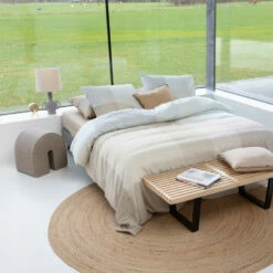 Damai Dekbedovertrek Moore - Satijn - 240x200/220 Cm - Butter Cream -Cinderella Winkel 1000035078 0101