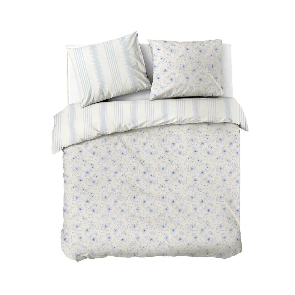 Dindi Home - Dekbedovertrek English Breakfast - 240x220 Cm - Blauw 3 Dindi Home - Dekbedovertrek English Breakfast - 240x220 Cm - Blauw