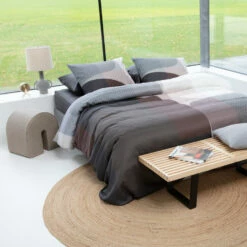 Damai Dekbedovertrek Moore - Satijn - 240x200/220 Cm - Basalt -Cinderella Winkel 1000035166 0101