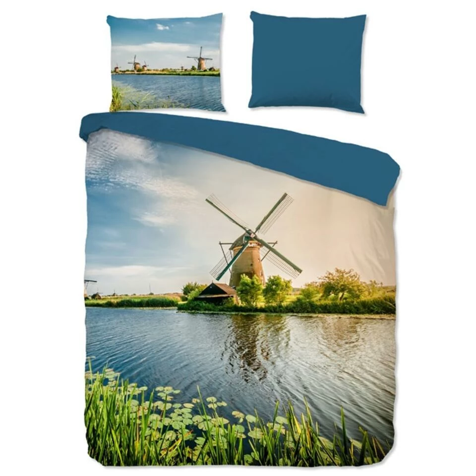 Good Morning Dekbedovertrek "Windmill" - Multi - (240x220 Cm) 3 Good Morning Dekbedovertrek "Windmill" - Multi - (240x220 Cm)