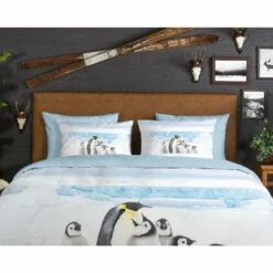 Good Morning Dekbedovertrek "Pinguin" - Wit - (240x220 Cm) 8 Good Morning Dekbedovertrek "Pinguin" - Wit - (240x220 Cm) -Cinderella Winkel 1000035742 0110