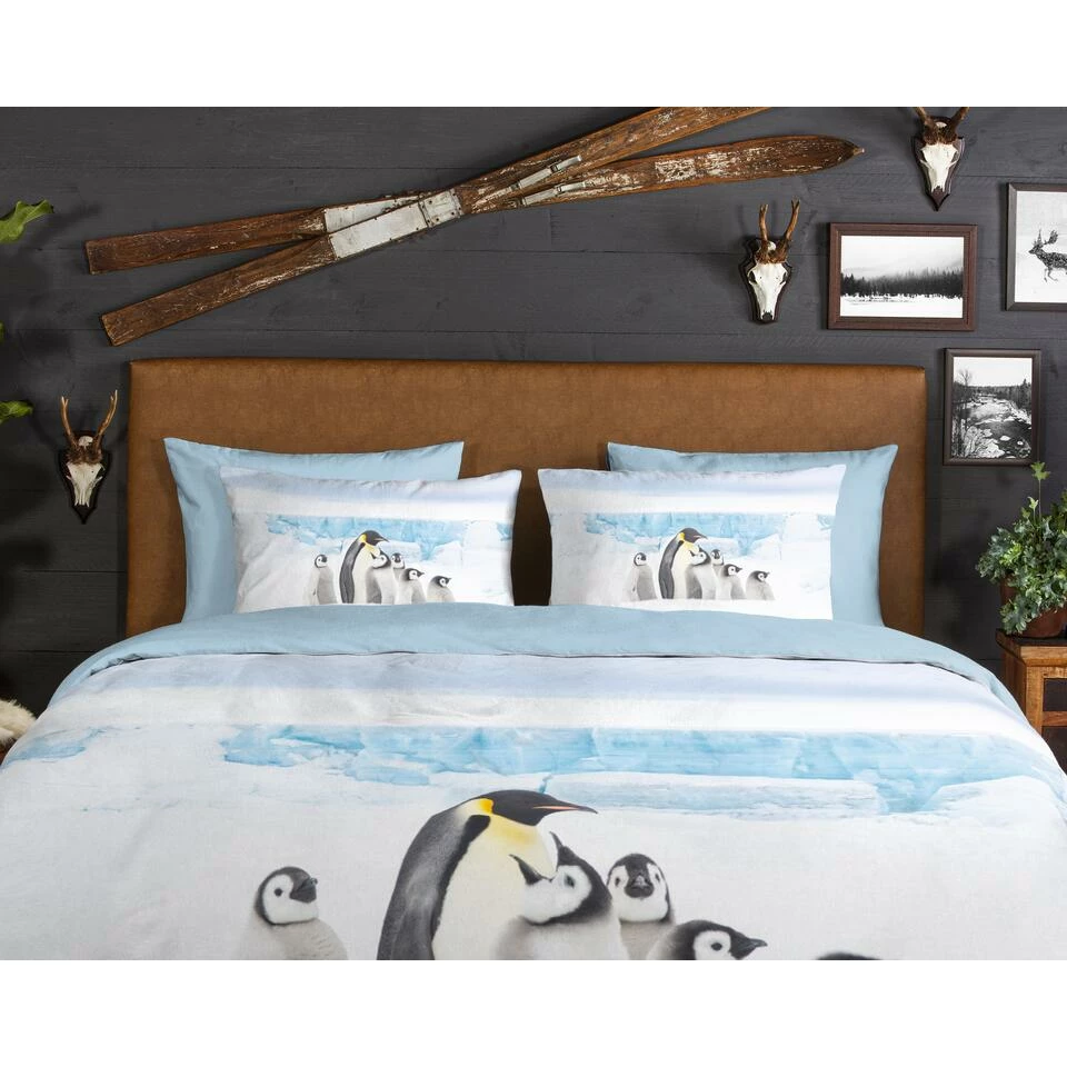 Good Morning Dekbedovertrek "Pinguin" - Wit - (240x220 Cm) 5 Good Morning Dekbedovertrek "Pinguin" - Wit - (240x220 Cm) - Afbeelding 3