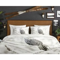 Good Morning Dekbedovertrek "Snowy Owl" - Wit - (200x220 Cm) -Cinderella Winkel 1000035763 0110