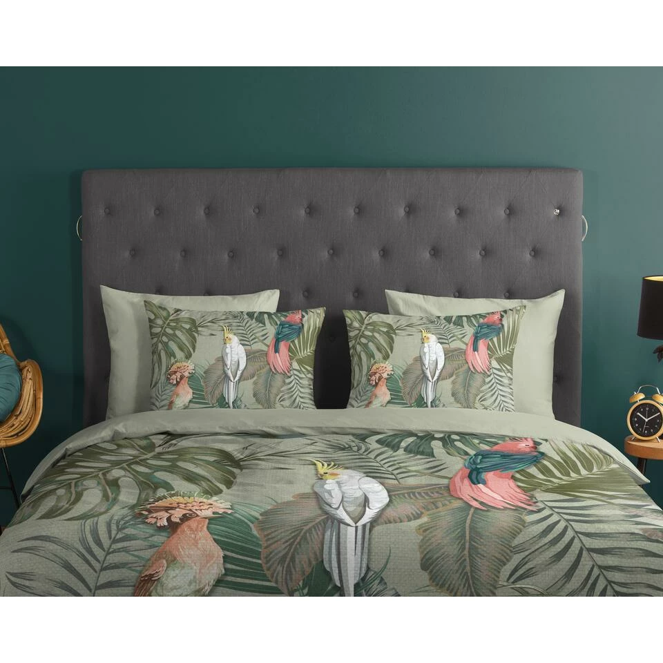 Good Morning Dekbedovertrek "Karel" - Groen - (200x220 Cm) 5 Good Morning Dekbedovertrek "Karel" - Groen - (200x220 Cm) - Afbeelding 3