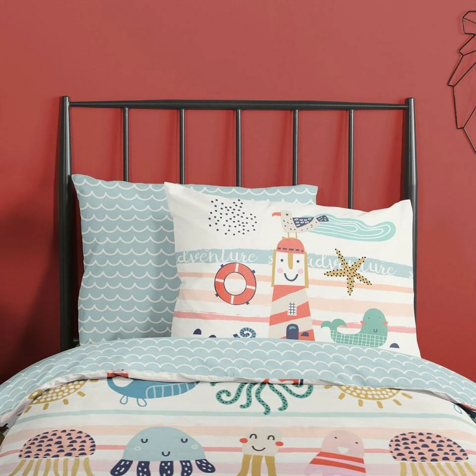 Good Morning Dekbedovertrek "Sea" - Multi - (140x220 Cm) 5 Good Morning Dekbedovertrek "Sea" - Multi - (140x220 Cm) - Afbeelding 3