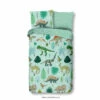 Good Morning Dekbedovertrek "Dinono" - Groen - (100x135 Cm) -Cinderella Winkel 1000035853