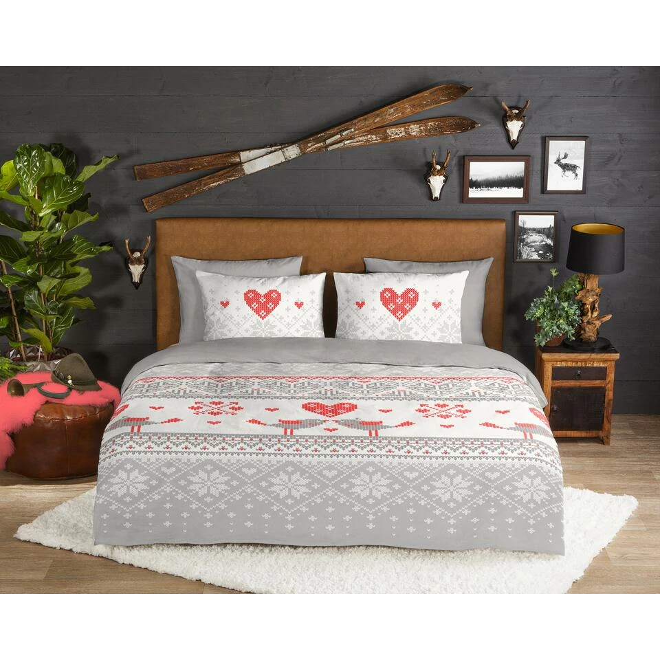 Good Morning Dekbedovertrek "Flow" - Grijs - (140x220 Cm) 4 Good Morning Dekbedovertrek "Flow" - Grijs - (140x220 Cm) - Afbeelding 2