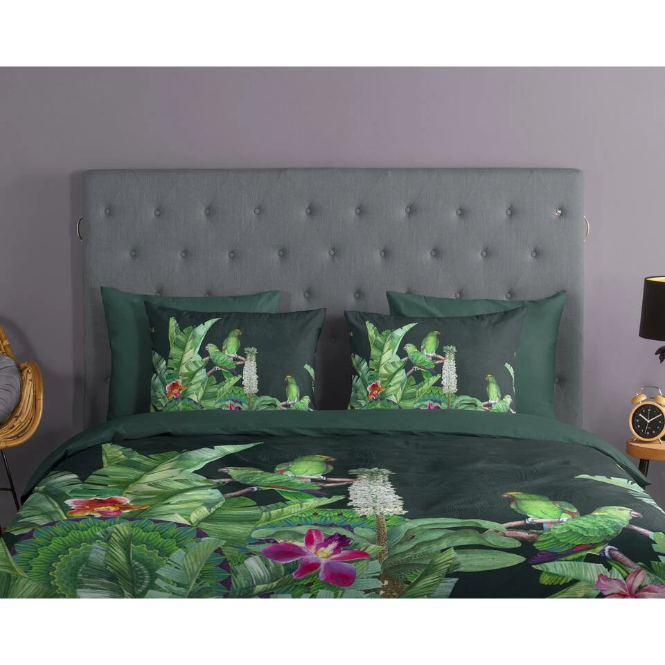 Good Morning Dekbedovertrek "Cato" - Groen - (200x220 Cm) 5 Good Morning Dekbedovertrek "Cato" - Groen - (200x220 Cm) - Afbeelding 3