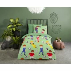 Good Morning Dekbedovertrek "Go" - Groen - (100x135 Cm) -Cinderella Winkel 1000035933 0101