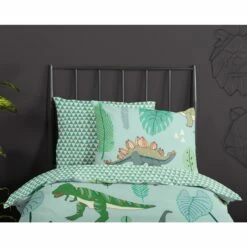 Good Morning Dekbedovertrek "Prehistory" - Groen - (140x220 Cm) 9 Good Morning Dekbedovertrek "Prehistory" - Groen - (140x220 Cm) -Cinderella Winkel 1000035937 0110