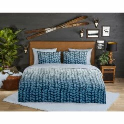 Good Morning Dekbedovertrek "Knitted" - Blauw - (140x240 Cm) -Cinderella Winkel 1000035992 0101