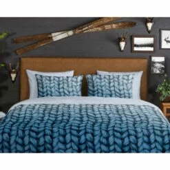 Good Morning Dekbedovertrek "Knitted" - Blauw - (140x240 Cm) -Cinderella Winkel 1000035992 0110