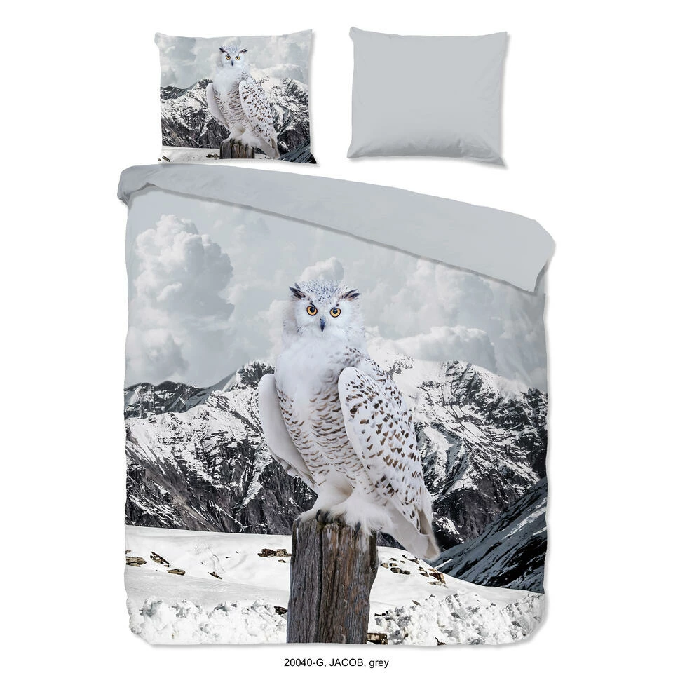 Good Morning Dekbedovertrek "Jacob" - Grijs - (140x220 Cm) 3 Good Morning Dekbedovertrek "Jacob" - Grijs - (140x220 Cm)