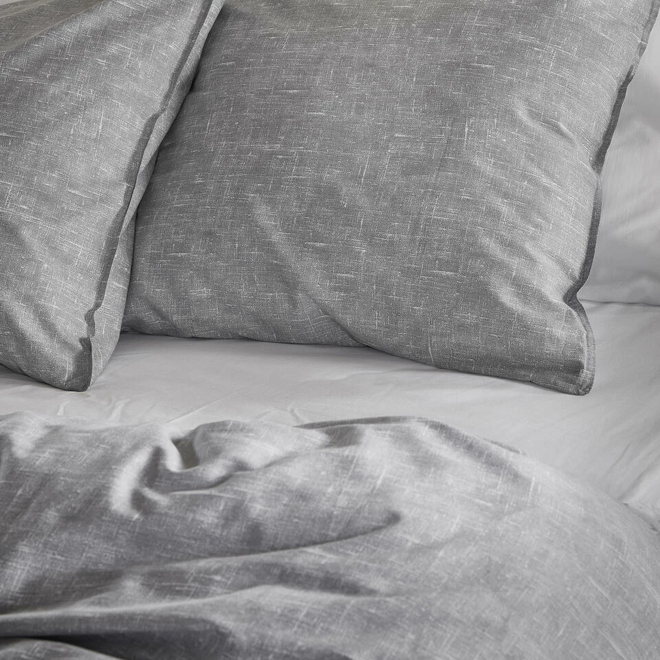 Damai Dekbedovertrek Ebba - Biologisch Katoen - 140x200/220 Cm - Grey 6 Damai Dekbedovertrek Ebba - Biologisch Katoen - 140x200/220 Cm - Grey - Afbeelding 4