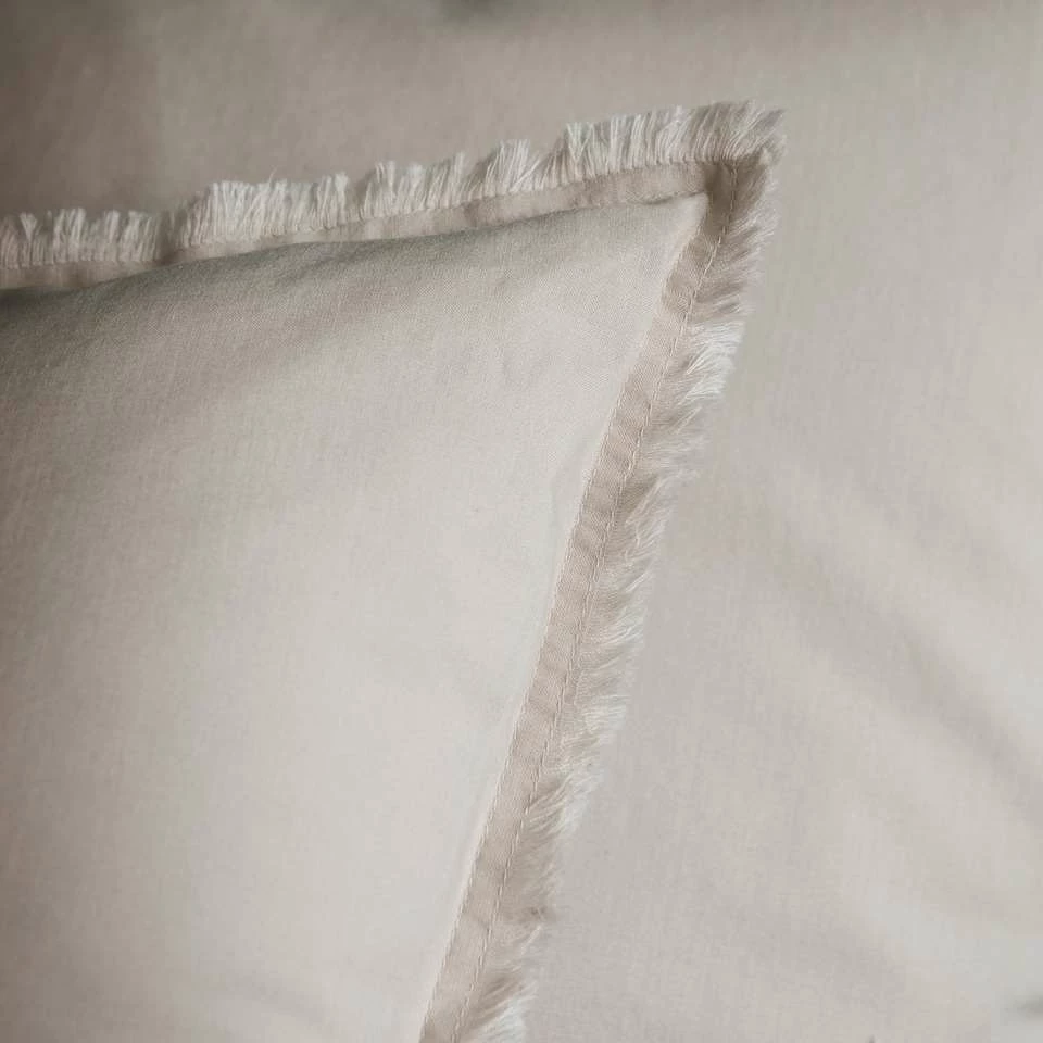 Matt & Rose Set Kussenslopen Beige - 65 X 65 Cm - Gewassen Katoen 5 Matt & Rose Set Kussenslopen Beige - 65 X 65 Cm - Gewassen Katoen - Afbeelding 3