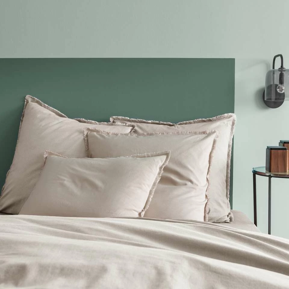 Matt & Rose Set Kussenslopen Beige - 65 X 65 Cm - Gewassen Katoen 6 Matt & Rose Set Kussenslopen Beige - 65 X 65 Cm - Gewassen Katoen - Afbeelding 4