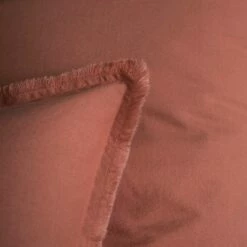 Matt & Rose Set Kussenslopen Terracotta - 65 X 65 Cm - Gewassen Katoen -Cinderella Winkel 1000038505 0102