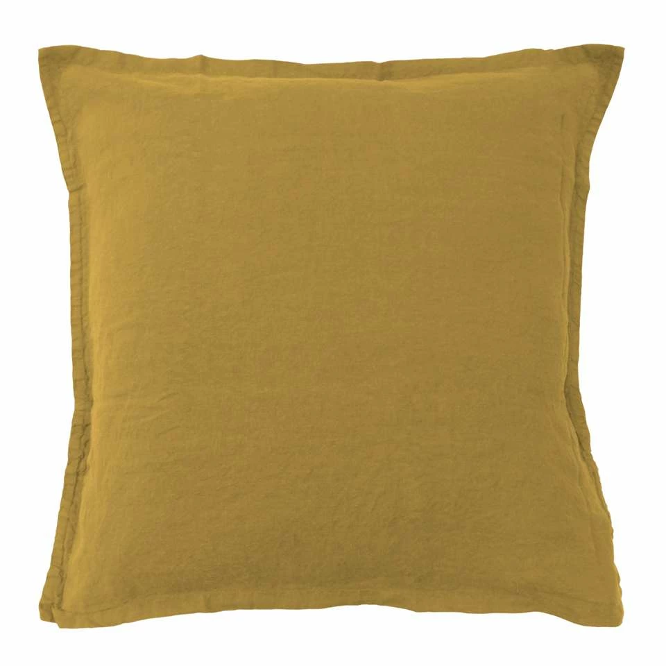 Matt & Rose Set Kussenslopen Saffraan - 65 X 65 Cm - 100% Linnen 3 Matt & Rose Set Kussenslopen Saffraan - 65 X 65 Cm - 100% Linnen