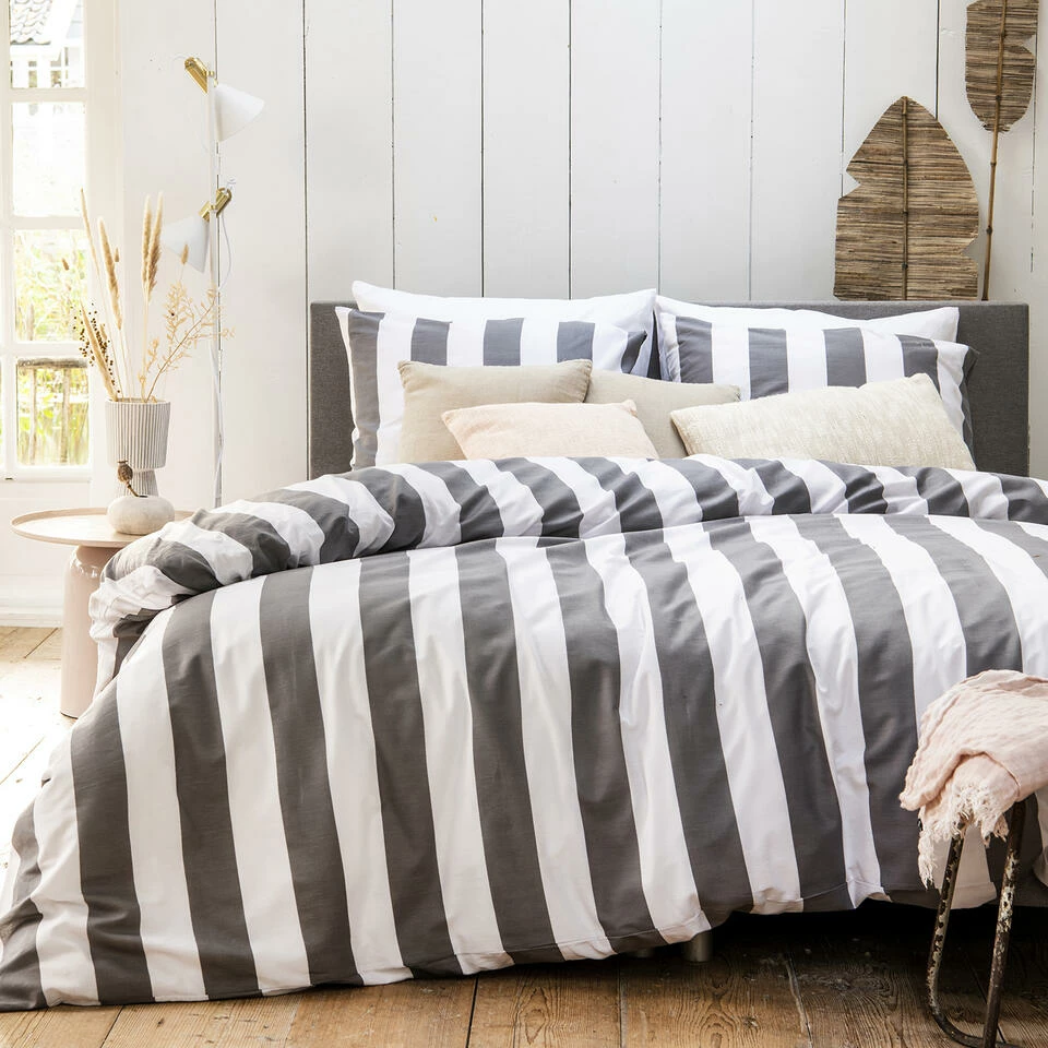 Cinderella Dekbedovertrek Jacky - Katoen - 260x200/220 Cm - Anthracite 4 Cinderella Dekbedovertrek Jacky - Katoen - 260x200/220 Cm - Anthracite - Afbeelding 2