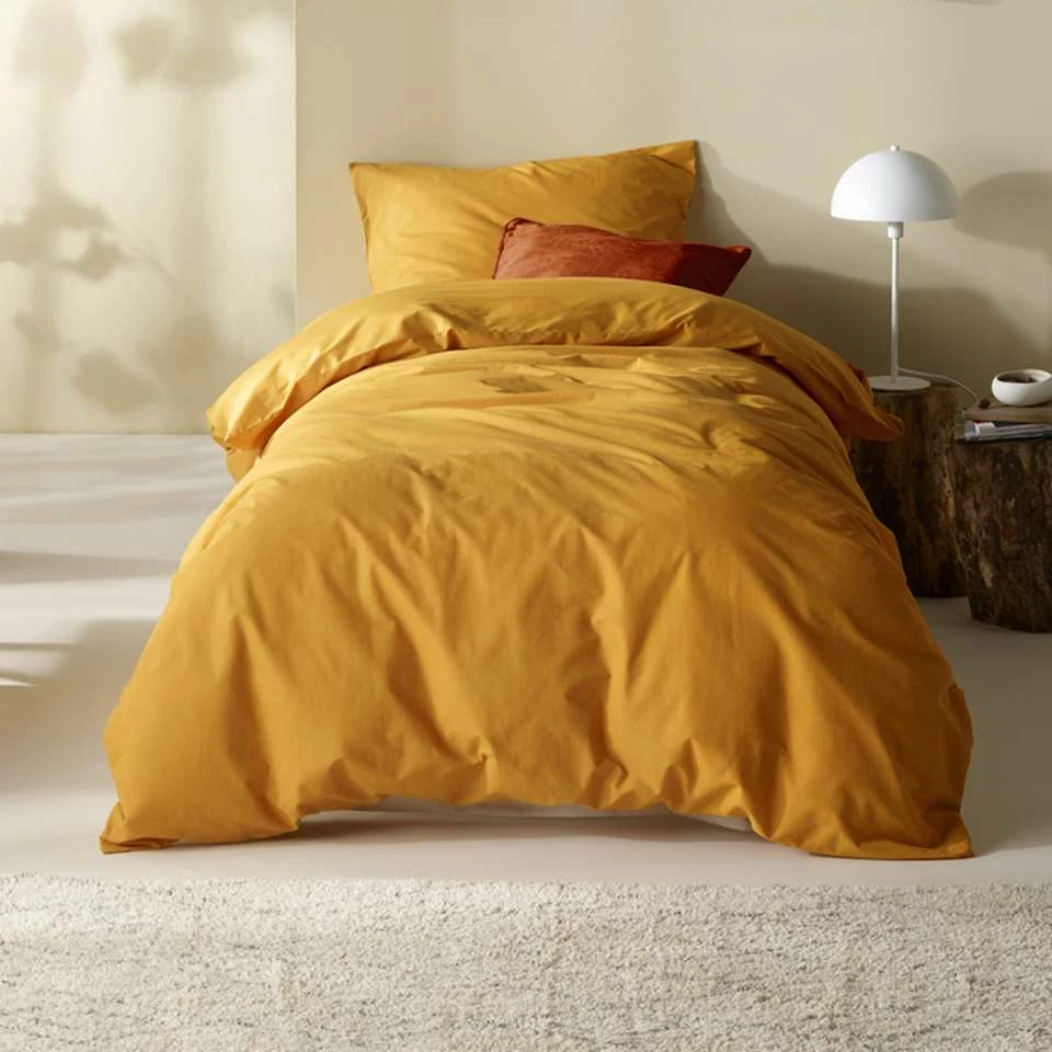 Moodit Dekbedovertrek Basil Sunshine - Eenpersoons - 140 X 220 Cm - Katoen 4 Moodit Dekbedovertrek Basil Sunshine - Eenpersoons - 140 X 220 Cm - Katoen - Afbeelding 2