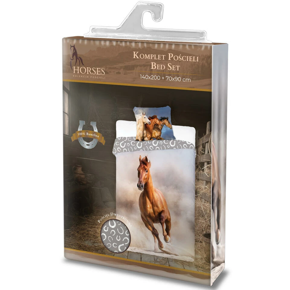 Animal Pictures Dekbedovertrek Galopperend Paard - 140 X 200 Cm - Katoen 5 Animal Pictures Dekbedovertrek Galopperend Paard - 140 X 200 Cm - Katoen - Afbeelding 3