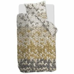 Ariadne At Home Dekbedovertrek Warmly Oker-260x200/220 -Cinderella Winkel 1000045148 0101