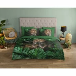 Good Morning Dekbedovertrek "Youri" - Groen - (200x220 Cm) 7 Good Morning Dekbedovertrek "Youri" - Groen - (200x220 Cm) -Cinderella Winkel 1000045494 0101