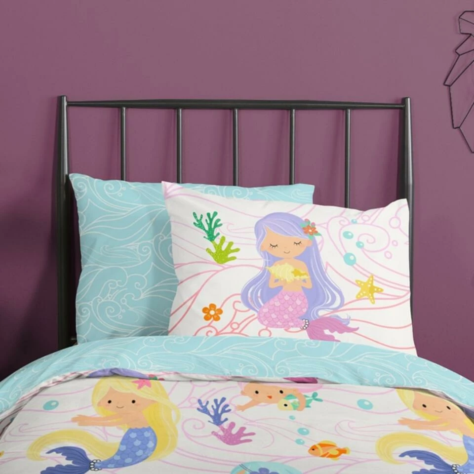 Good Morning Dekbedovertrek "Shelly" - Multi - (140x220 Cm) 5 Good Morning Dekbedovertrek "Shelly" - Multi - (140x220 Cm) - Afbeelding 3