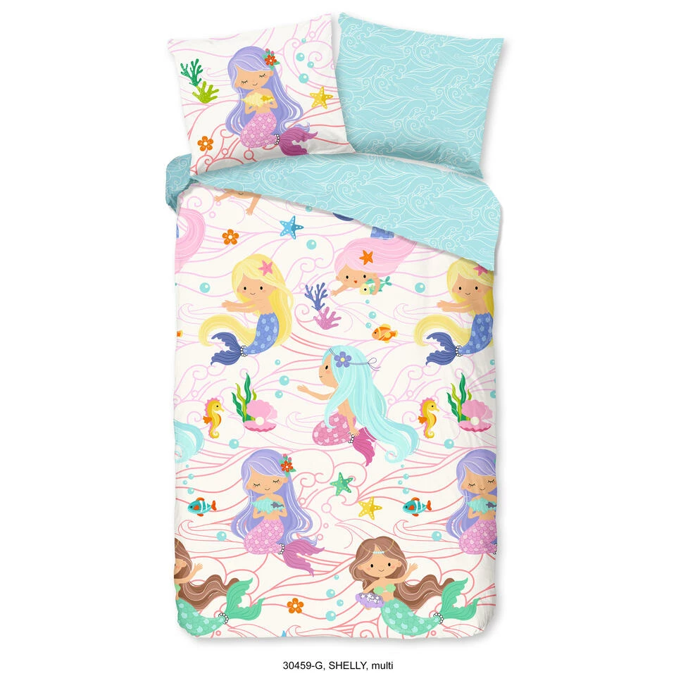 Good Morning Dekbedovertrek "Shelly" - Multi - (140x220 Cm) 3 Good Morning Dekbedovertrek "Shelly" - Multi - (140x220 Cm)