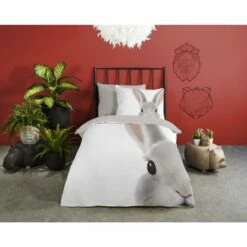 Good Morning Dekbedovertrek "Roger" - Wit - (140x220 Cm) 7 Good Morning Dekbedovertrek "Roger" - Wit - (140x220 Cm) -Cinderella Winkel 1000045515 0101