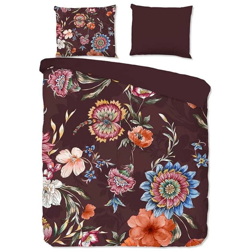 Good Morning Dekbedovertrek "Madelief" - Bordeaux - (240x220 Cm) 3 Good Morning Dekbedovertrek "Madelief" - Bordeaux - (240x220 Cm)