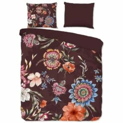 Good Morning Dekbedovertrek "Madelief" - Bordeaux - (200x220 Cm)