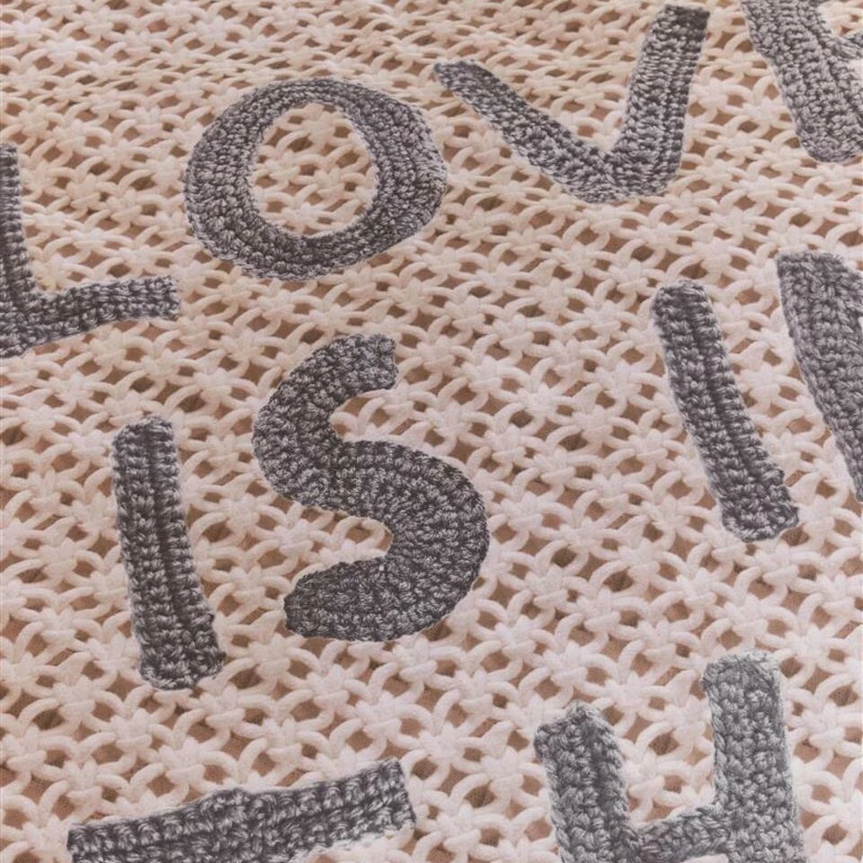 Ariadne At Home Dekbedovertrek Love Is Black/White-1-persoons (140 X 200/220 Cm) 4 Ariadne At Home Dekbedovertrek Love Is Black/White-1-persoons (140 X 200/220 Cm) - Afbeelding 2