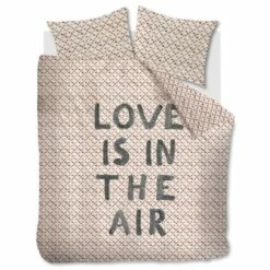 Ariadne At Home Dekbedovertrek Love Is Black/White-1-persoons (140 X 200/220 Cm)