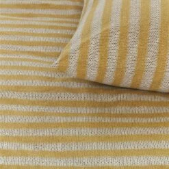 Ariadne At Home Dekbedovertrek Knit Stripes Yellow-2-persoons (200 X 200/220 Cm) -Cinderella Winkel 1000051950 0101