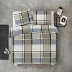 Byrklund - Dekbedovertrek Big Squares - 200x220 Cm - Zand -Cinderella Winkel 1000052527 0102