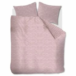 Ariadne At Home Dekbedovertrek Knit Stripes Lila-1-persoons (140 X 200/220 Cm)