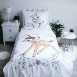 Disney Bambi Dekbedovertrek, Circle - Eenpersoons - 140 X 200 Cm - Katoen -Cinderella Winkel 1000053404 0102