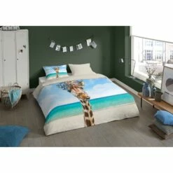 Pure Dekbedovertrek "Cool Giraffe" - Multi - (140x220 Cm) -Cinderella Winkel 1000054768 0101