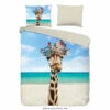Pure Dekbedovertrek "Cool Giraffe" - Multi - (140x220 Cm) -Cinderella Winkel 1000054768