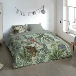 Pure Dekbedovertrek "Isla" - Groen - (240x220 Cm) -Cinderella Winkel 1000054770 0101