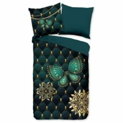 Pure Dekbedovertrek "Lavanya" - Petrol - (140x220 Cm) -Cinderella Winkel 1000054803 0102