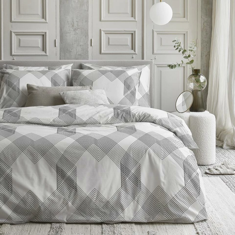 Damai Fontana - Dekbedovertrek - Katoen - 240x200/220 Cm - Cream 4 Damai Fontana - Dekbedovertrek - Katoen - 240x200/220 Cm - Cream - Afbeelding 2