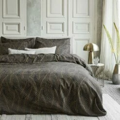 Damai Bellezza - Dekbedovertrek - Satijn - 200x200/220 Cm - Off Black -Cinderella Winkel 1000055089 0101