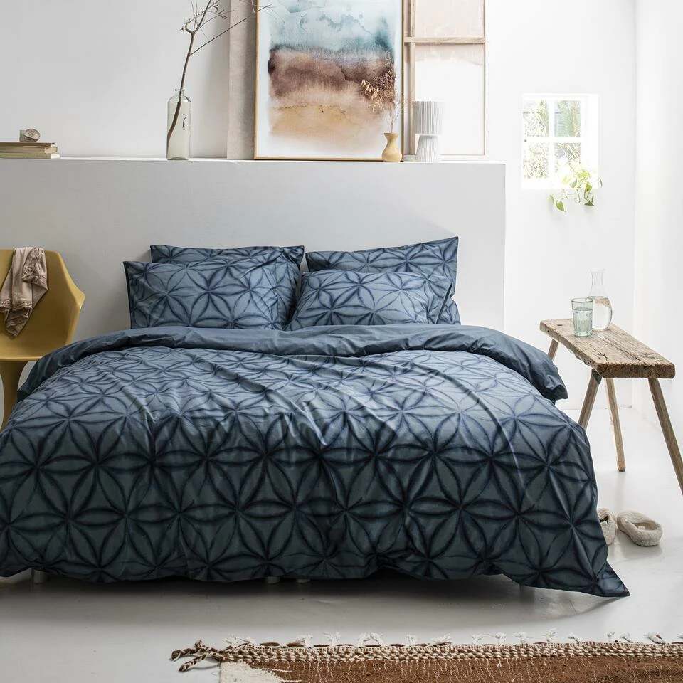 Cinderella Isolde - Dekbedovertrek - Katoen - 260x200/220 Cm - Blue 4 Cinderella Isolde - Dekbedovertrek - Katoen - 260x200/220 Cm - Blue - Afbeelding 2