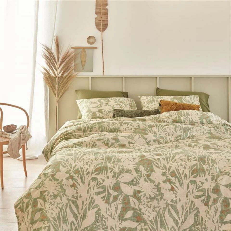 Ariadne At Home Dekbedovertrek Botanical Green-Lits-jumeaux (240 X 200/220 Cm) 5 Ariadne At Home Dekbedovertrek Botanical Green-Lits-jumeaux (240 X 200/220 Cm) - Afbeelding 3