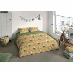 Pure Dekbedovertrek "Kakatoe" - Oker - (140x220 Cm) -Cinderella Winkel 1000060485 0101
