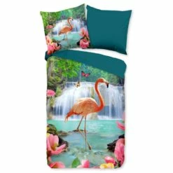 Pure Dekbedovertrek "Flamingo" - Multi - (140x220 Cm) 7 Pure Dekbedovertrek "Flamingo" - Multi - (140x220 Cm) -Cinderella Winkel 1000060491 0102